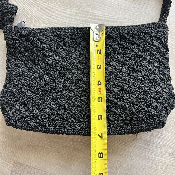 Frankie and Johnnie Black Crotcheted Purse and Coin purse - Picture 8 of 8